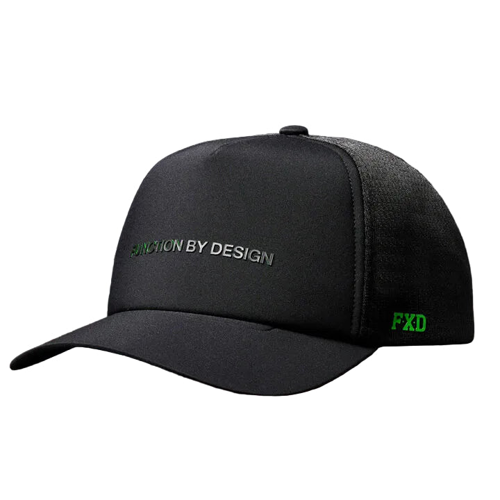 FXD Tech Trucker Cap (CP-13) Black Small Logo OSFM