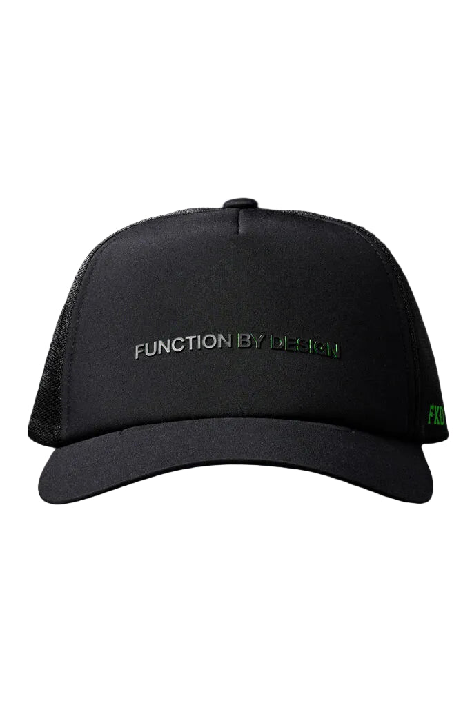 FXD Tech Trucker Cap (CP-13) Black Small Logo OSFM