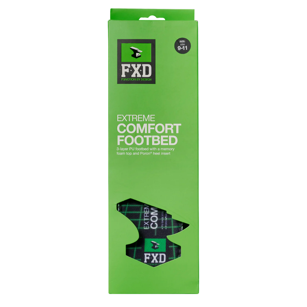 FXD  FB-1 Footbeds (FXWFB1) Black/Green