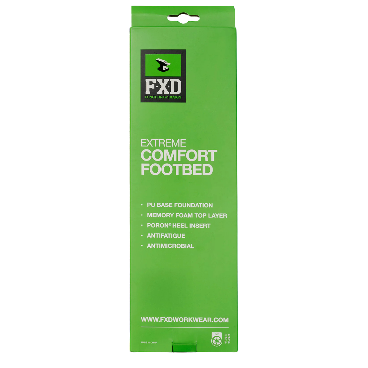FXD  FB-1 Footbeds (FXWFB1) Black/Green