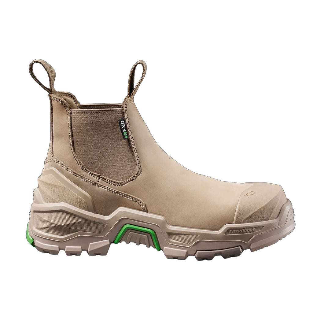 FXD Mens Dura X-3 Slip On Industrial Work Boots (FXWB10) Stone