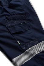 FXD Mens WP-12CT Elastic Waist Stretch Risptop Cuffed Taped Work Pants (FX02606029) Navy