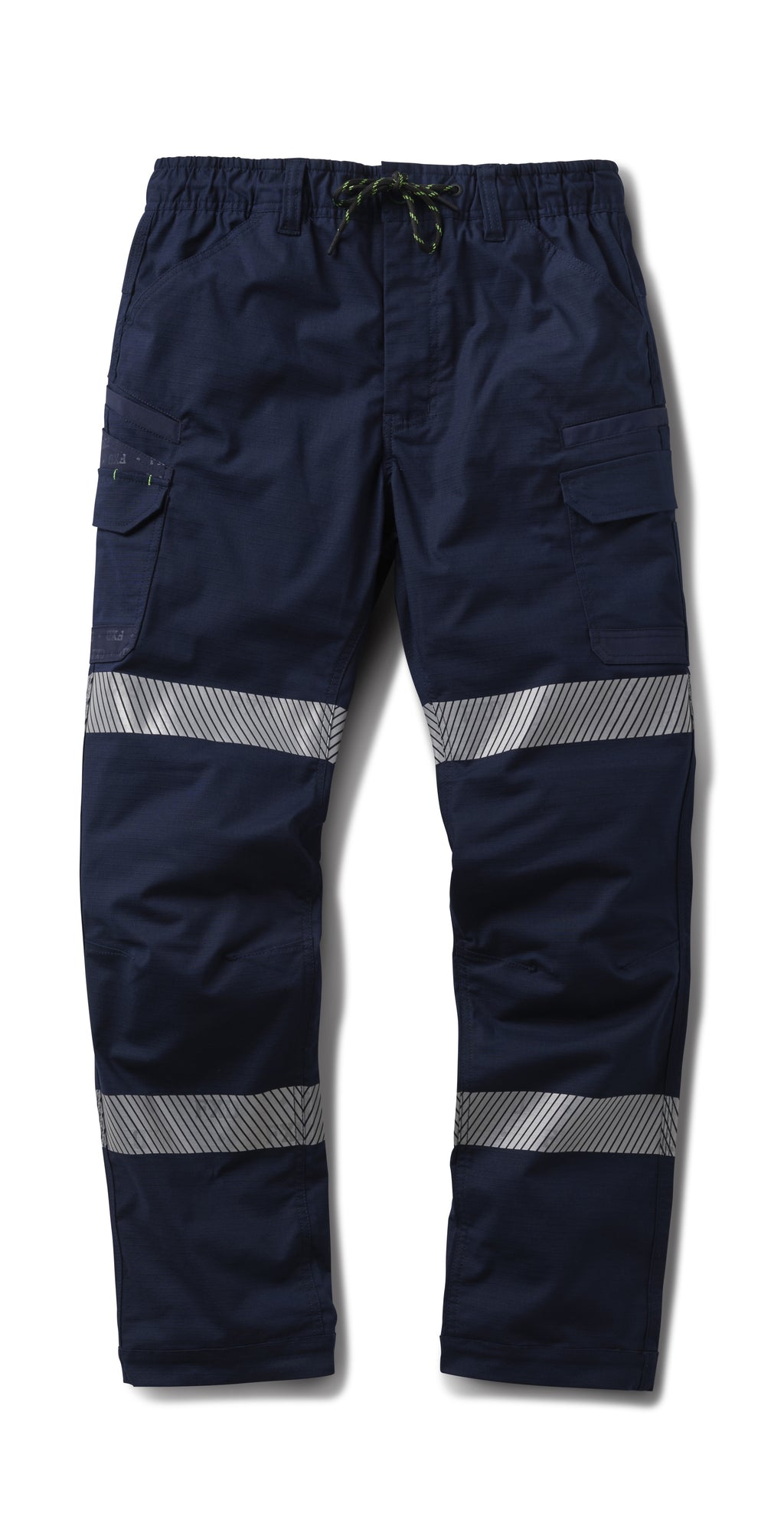 FXD Mens WP-12T Elastic Waist Stretch Risptop Taped Work Pants (FX02606028) Navy