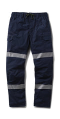FXD Mens WP-12T Elastic Waist Stretch Risptop Taped Work Pants (FX02606028) Navy
