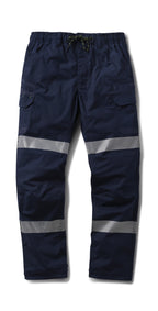 FXD Mens WP-12T Elastic Waist Stretch Risptop Taped Work Pants (FX02606028) Navy