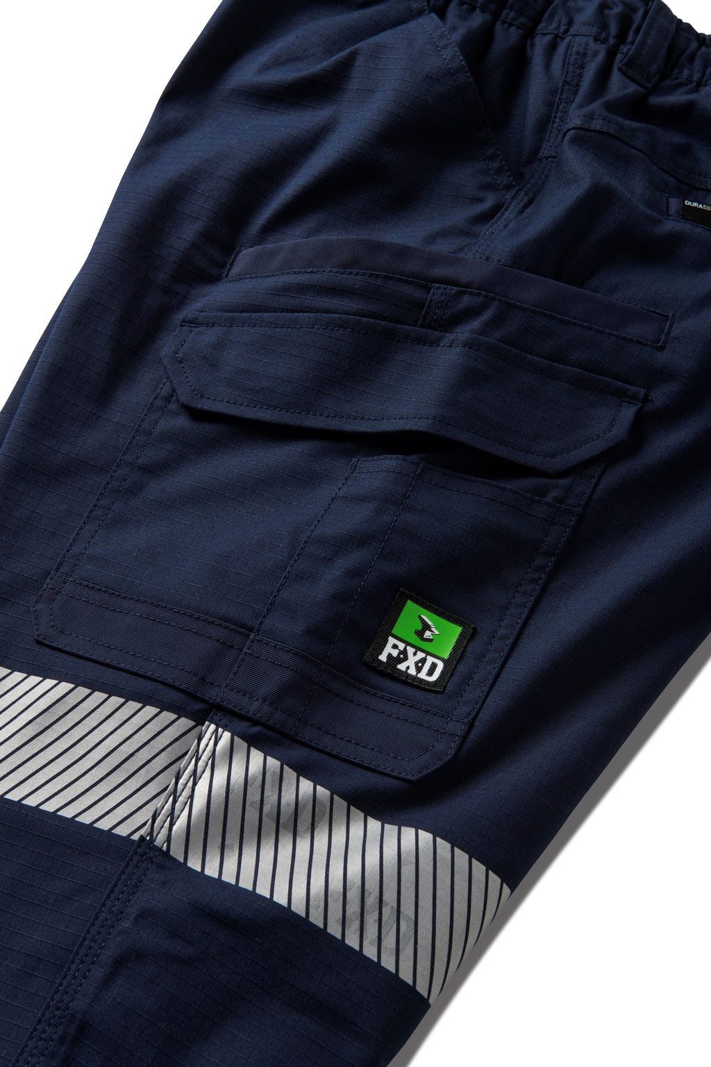 FXD Mens WP-12T Elastic Waist Stretch Risptop Taped Work Pants (FX02606028) Navy