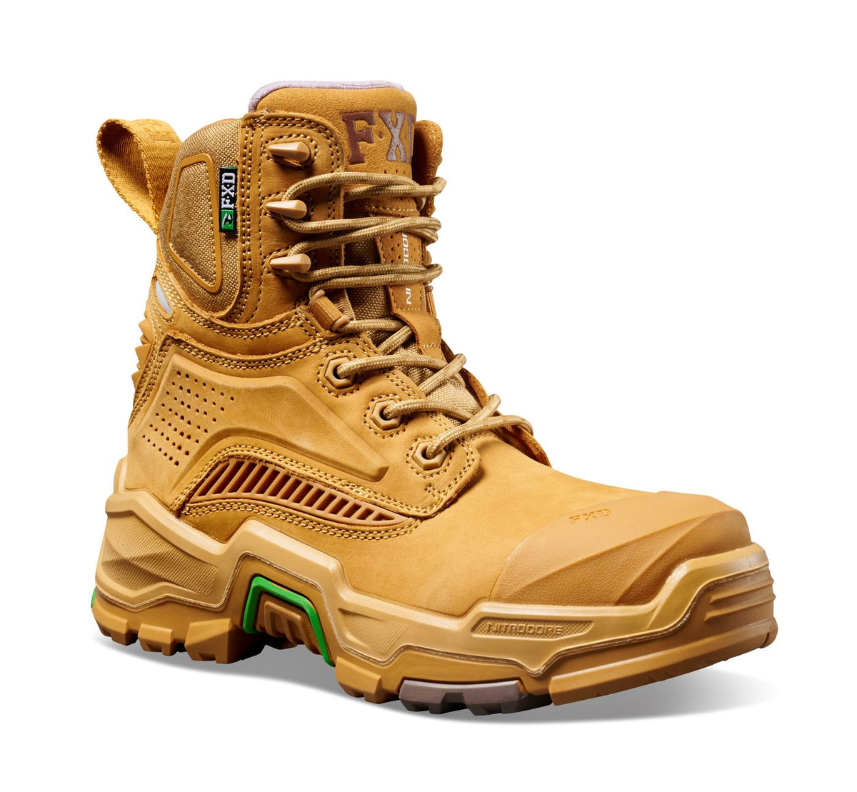 FXD Womens Dura-X1W Zip Sided Safety Boots (FXWB8W) Wheat