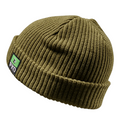 Sage green FXD CP-10 Solid Beanie (FX72509031) OSFM with a brand logo badge on a white background.