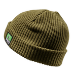 Sage green FXD CP-10 Solid Beanie (FX72509031) OSFM with a brand logo badge on a white background.