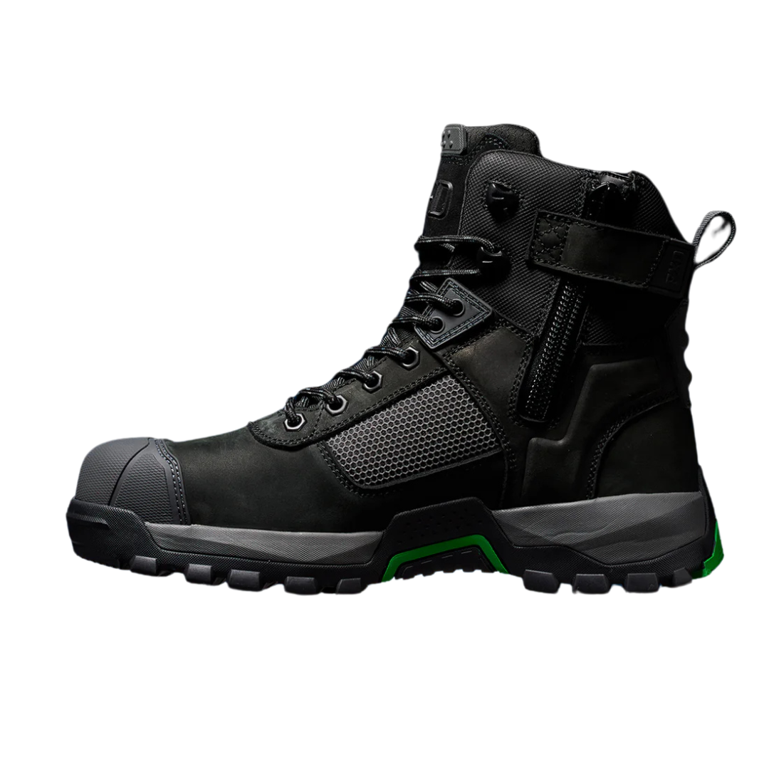 FXD Mens WB-1WP Waterproof Zip Sided Safety Boots (FXWB1WP) Black
