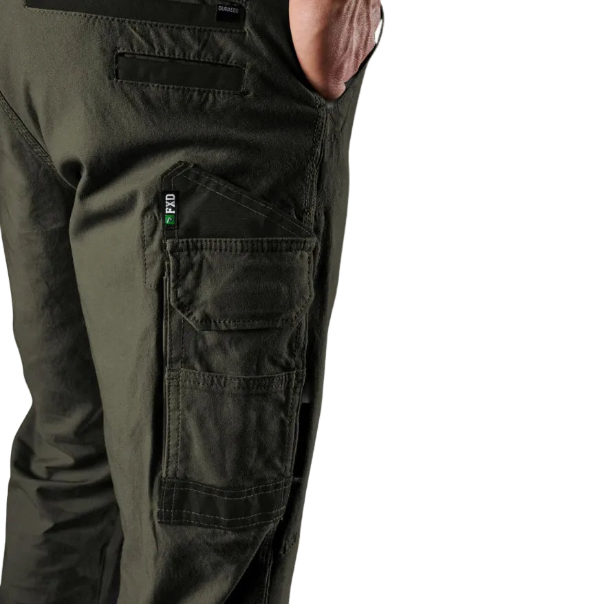 FXD Mens WP-3 Stretch Work Pants (FX01616001) Green Side
