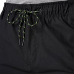 Close-up of black FXD Men's WS-7 Work Shorts (FX02306022) showing waist band and drawcord detail.