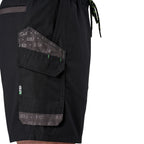 Close-up of black FXD Men's WS-7 Work Shorts (FX02306022) showing  pocket detail.