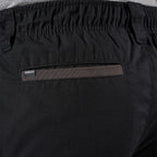 Close-up of black FXD Men's WS-7 Work Shorts (FX02306022) showing waist band and pocket detail.