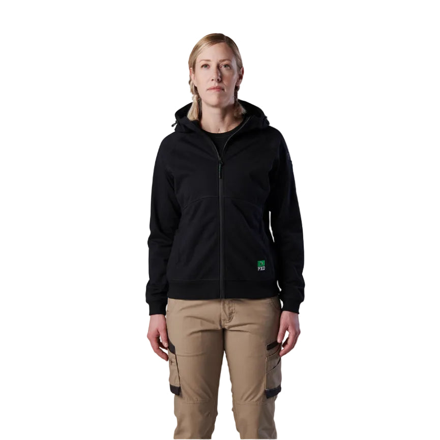 FXD Womens WF-3W 3 Layer Bonded Membrane Fleece Hoodie (FX12404101) Black