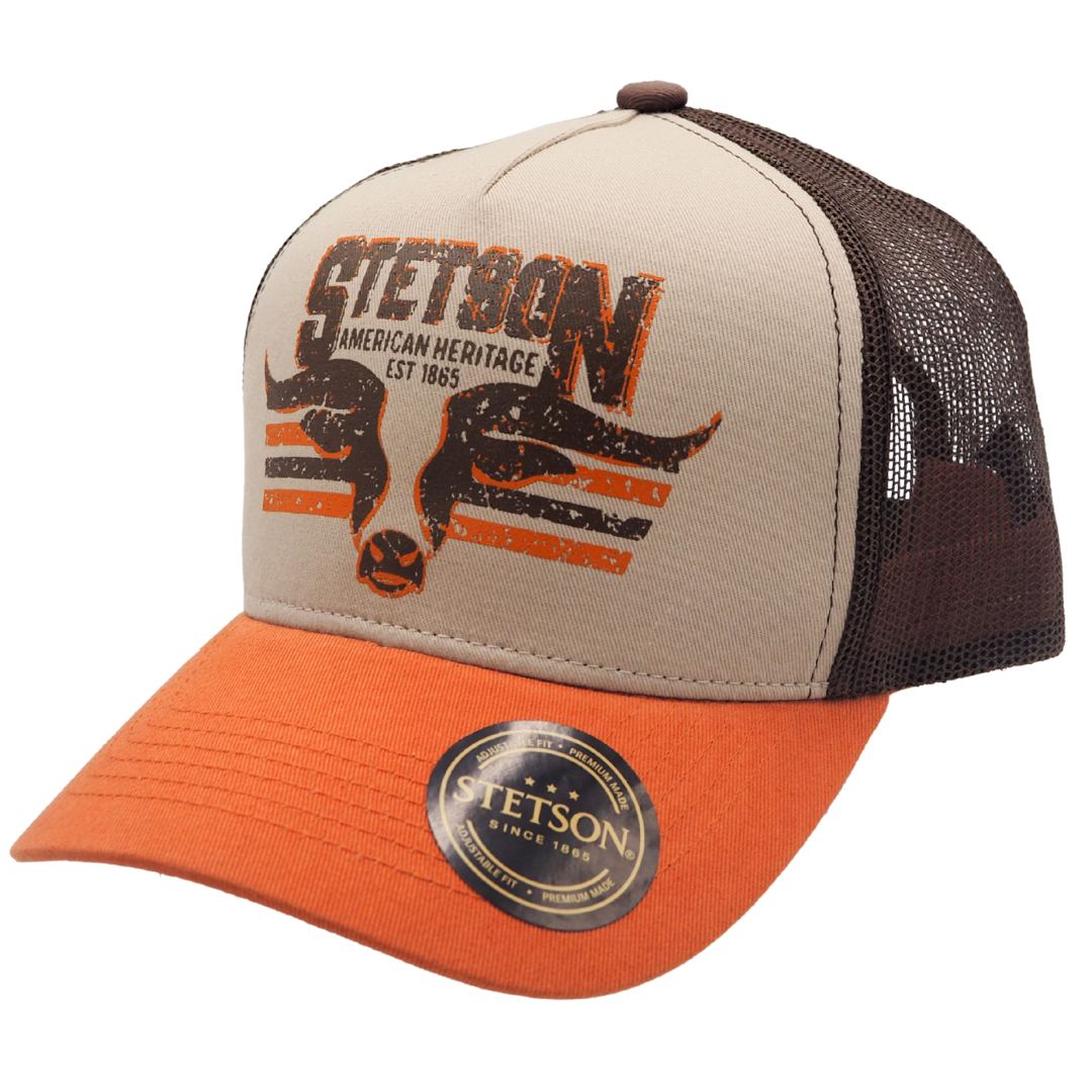 Stetson Longhorn Cap (YSCAP06) Orange