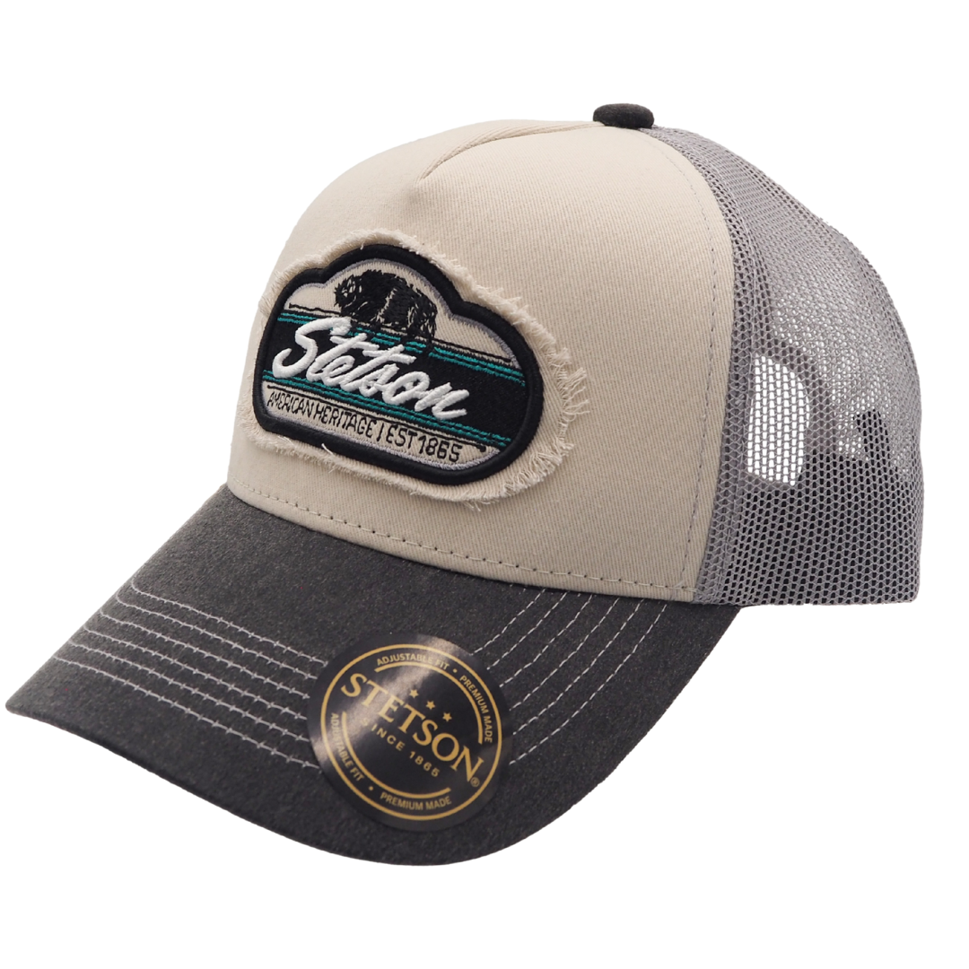 Stetson Bison Trucker Cap (YSCAP14) Grey