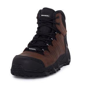 Mack Mens Octane Lace Up Safety Boots (MKOCTANE) Rocky Brown 7.5