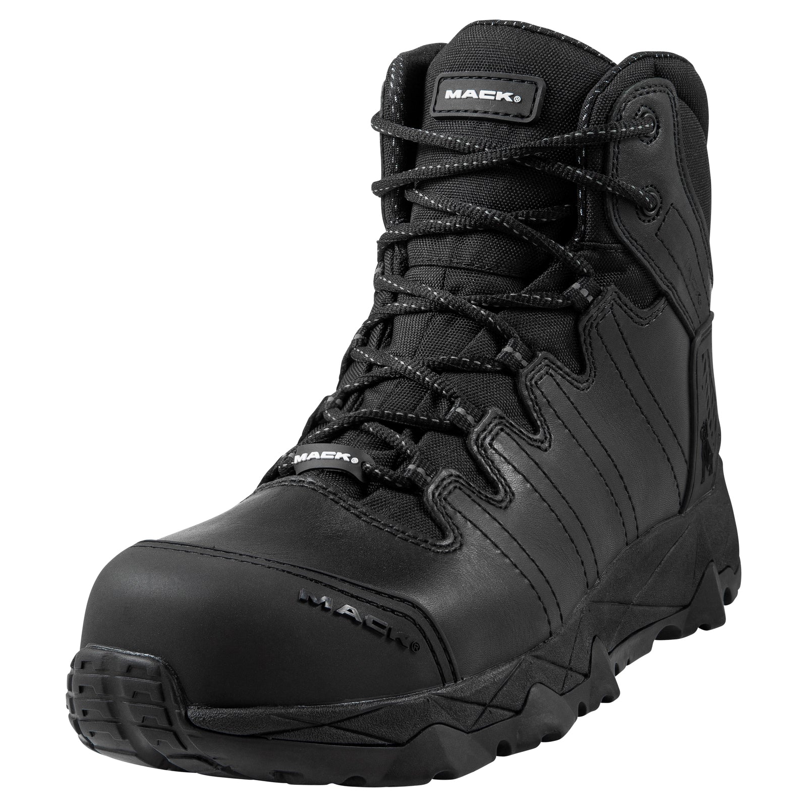 Mack Mens Octane Lace Up Zip Safety Boots (MKOCTANEZ) Black 11