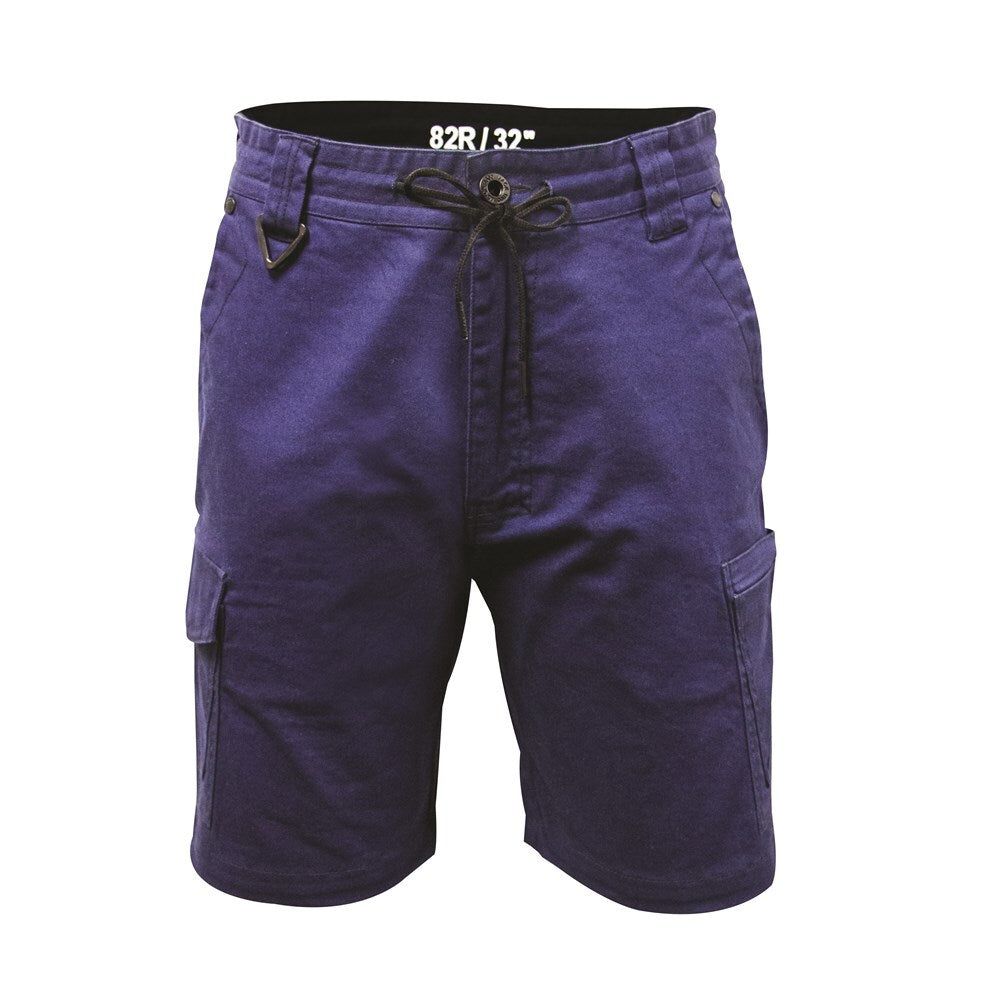 Mack Mens Alloy Stretch Cargo Shorts (MKALSH001NN) Navy 77R [GD]