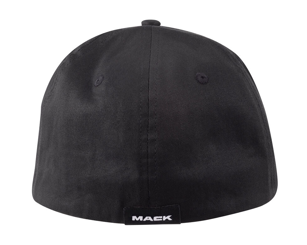 Mack Plain Fitted Curved 6 Panel Cap (MKFLP240PBB0000) Black One Size