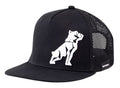 Mack Flat Brim Dart Trucker Cap (MKFBM2401BB0000) Black OSFM