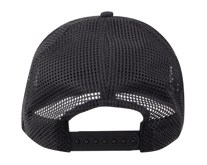 Mack Flat Brim Dart Trucker Cap (MKFBM2401BB0000) Black OSFM