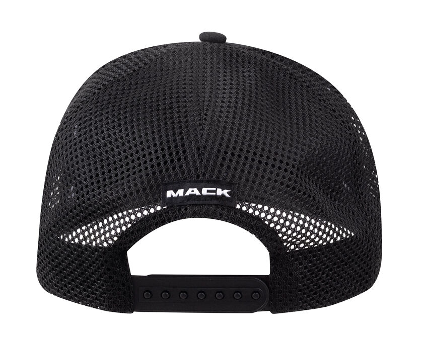 Mack Tonal Flat Brim Dart Trucker Cap (MKFBM2402BB0000) Black OSFM
