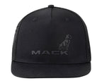 Mack Tonal Flat Brim Dart Trucker Cap (MKFBM2402BB0000) Black OSFM