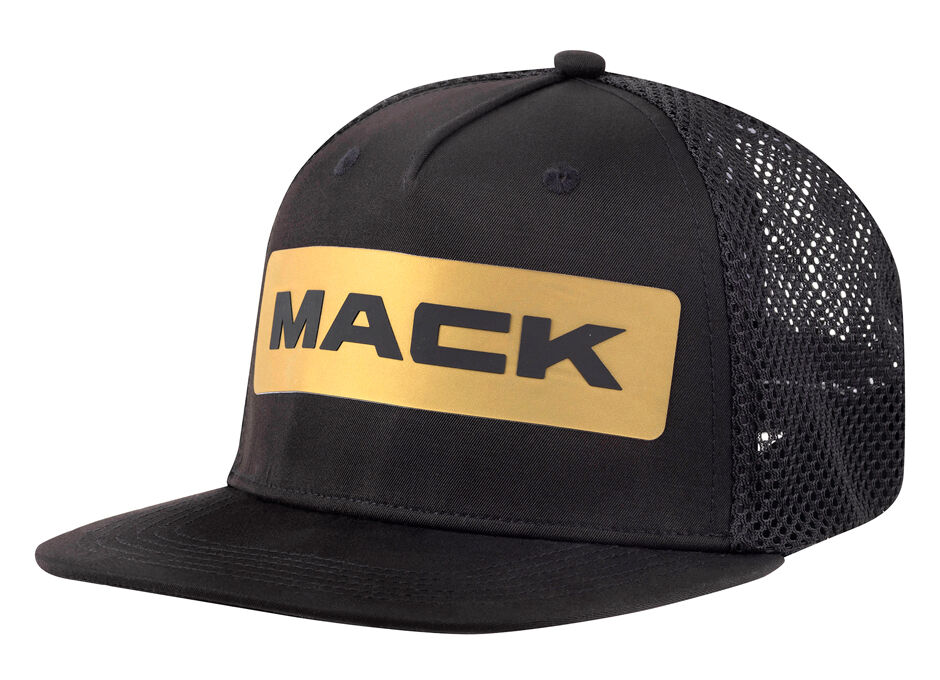Mack Flat Brim Dart Trucker Cap (MKFBX2401BB0000) Black One Size