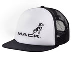 Mack Firm Flat Brim Dart Foam Trucker (MKFBF2401W20000) White/Black OSFM
