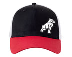 Mack Tri Coloured Curved Trucker Cap (MKBAM2402B50000) Black/Red/White OSFM