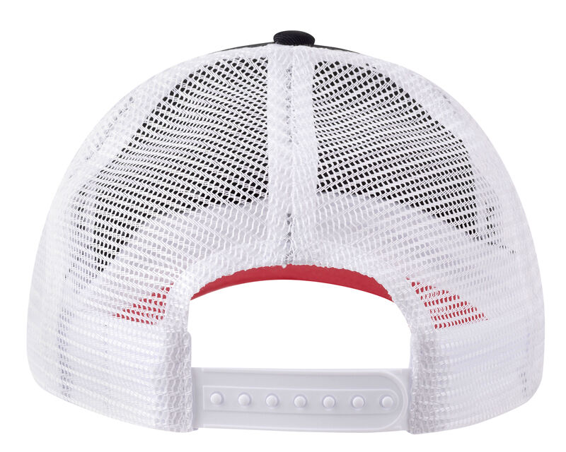 Mack Tri Coloured Curved Trucker Cap (MKBAM2402B50000) Black/Red/White OSFM