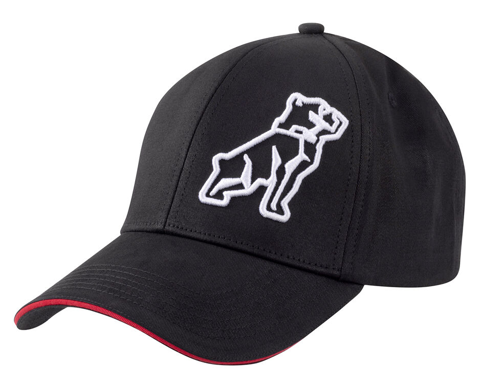 Mack Sandwiched Curved Baseball Cap (MKBAS2401BD0000) Black/Red OSFM