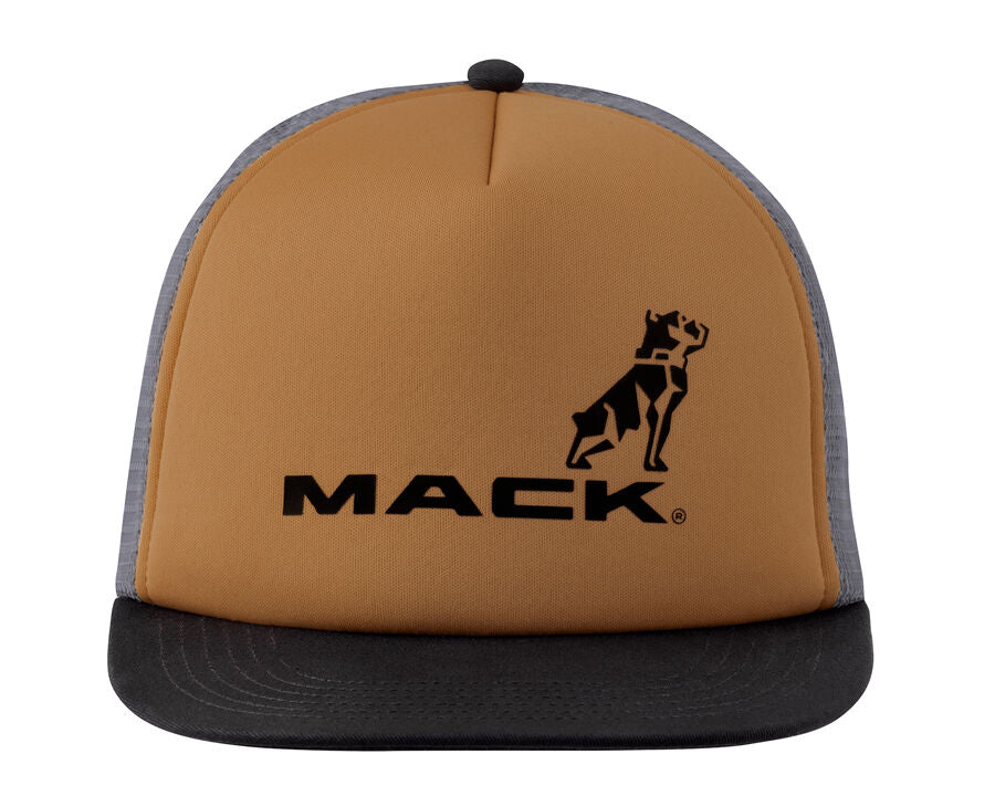 Mack Firm Flat Brim Foam Tri Colour Trucker (MKFBF2402T30000) Tan/Steel/Black OSFM