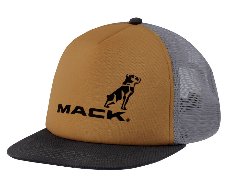 Mack Firm Flat Brim Foam Tri Colour Trucker (MKFBF2402T30000) Tan/Steel/Black OSFM