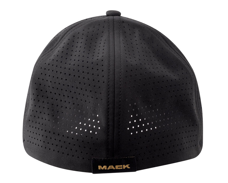 Mack Fitted Curved 6 Panel Cap (MKFLP2401BB0000) Black OSFM