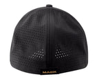 Mack Fitted Curved 6 Panel Cap (MKFLP2401BB0000) Black OSFM
