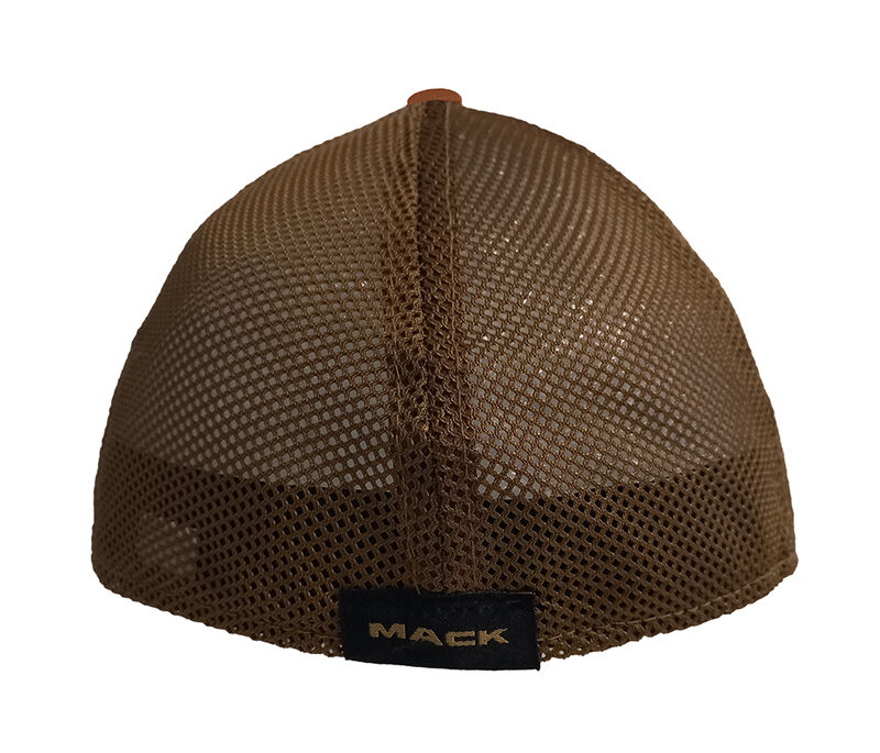 Mack Fitted Curved 6 Panel Trucker Cap (MKFLX2401TA) Tan One Size