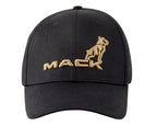 Mack Fitted Curved 6 Panel Cap (MKFLX2402BB0000) Black One Size