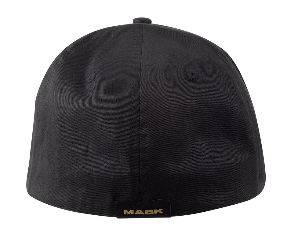Mack Fitted Curved 6 Panel Cap (MKFLX2402BB0000) Black One Size