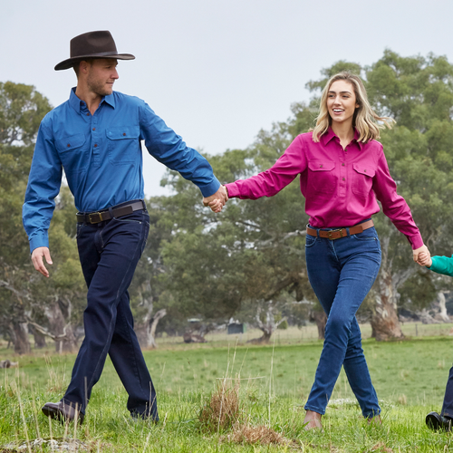 Work Half Button Shirts