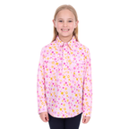 Hard Slog Childrens Daisy Half Button L/S Shirt (H6W7101167) Pink