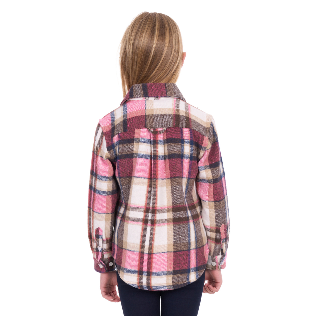 Hard Slog Childrens Ori Thermal L/S Shirt (H6W7115194) Pink/Tan