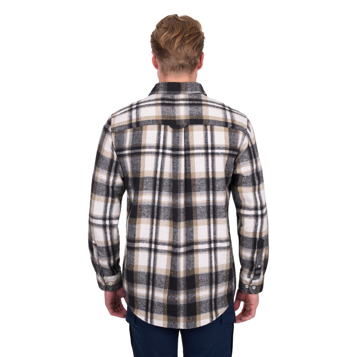 Hard Slog Mens King L/S Thermal Shirt (H6W1116207) Black/Tan