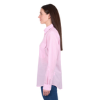 Hard Slog Womens Clara Half Button L/S Shirt (H6W2101177) Pink