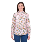 Hard Slog Womens Cleo Half Button L/S Shirt (H6W2101170) Pink