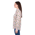 Hard Slog Womens Cleo Half Button L/S Shirt (H6W2101170) Pink