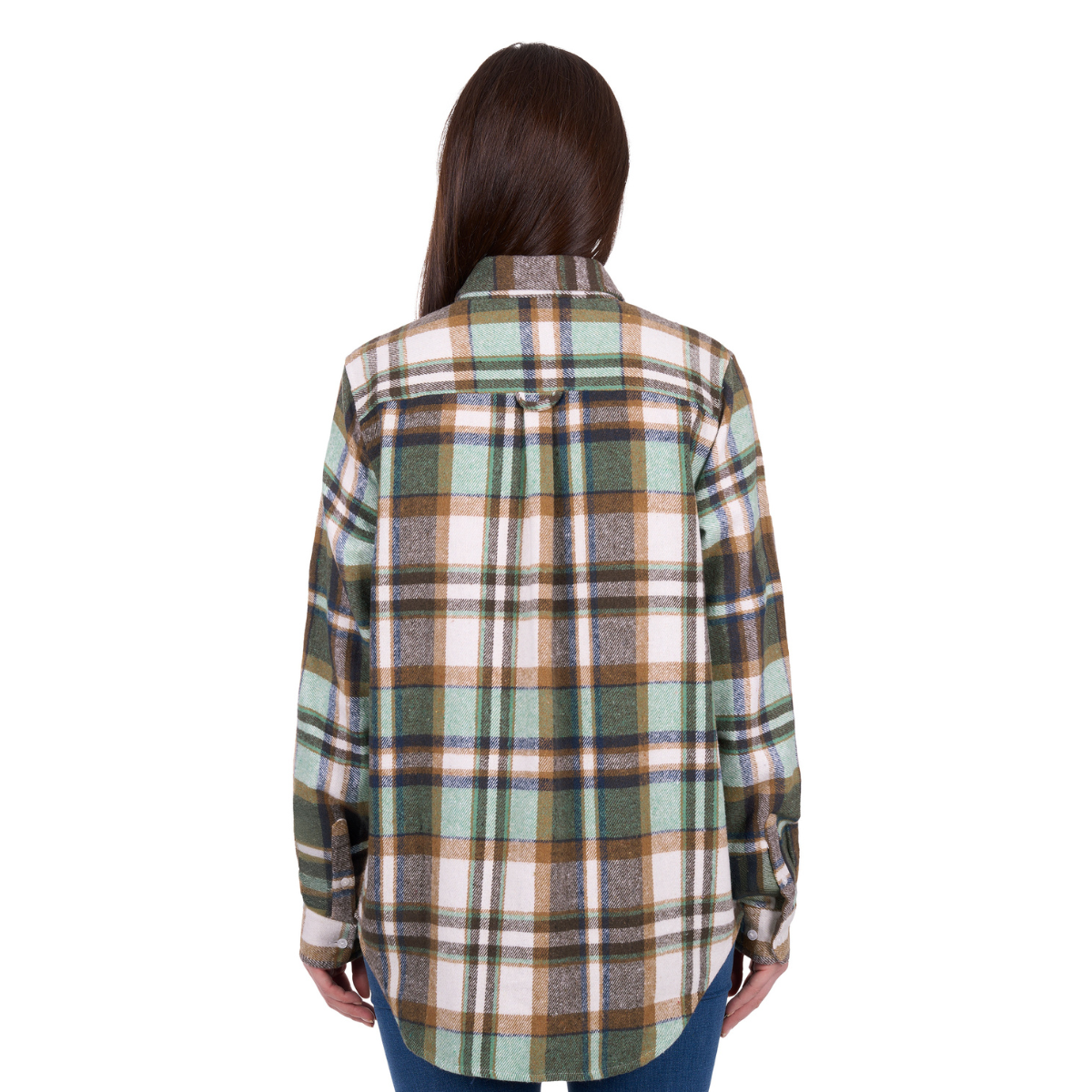 Hard Slog Womens Elle L/S Thermal Shirt (H6W2150195) Green/Tan