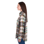 Hard Slog Womens Elle L/S Thermal Shirt (H6W2150195) Green/Tan